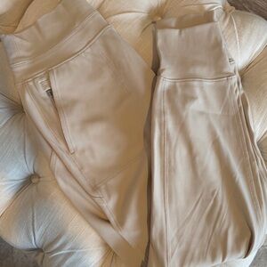 Athleta Women's Beige High-Rise Joggers